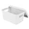 Simplify Small White Vinto Storage Box with Lid